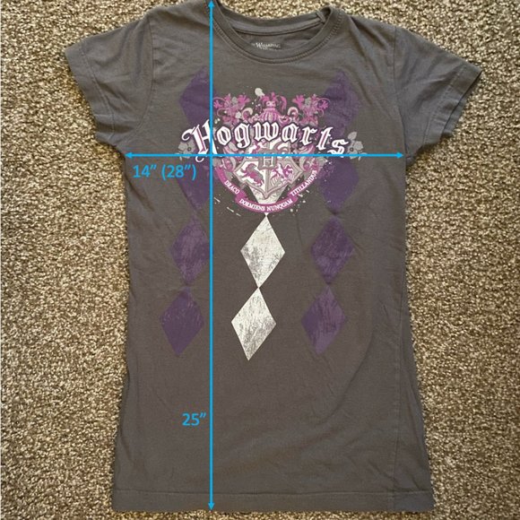 🪄2x HP🪄 Wizarding World of Harry Potter Hogwarts T-Shirt - Picture 3 of 6